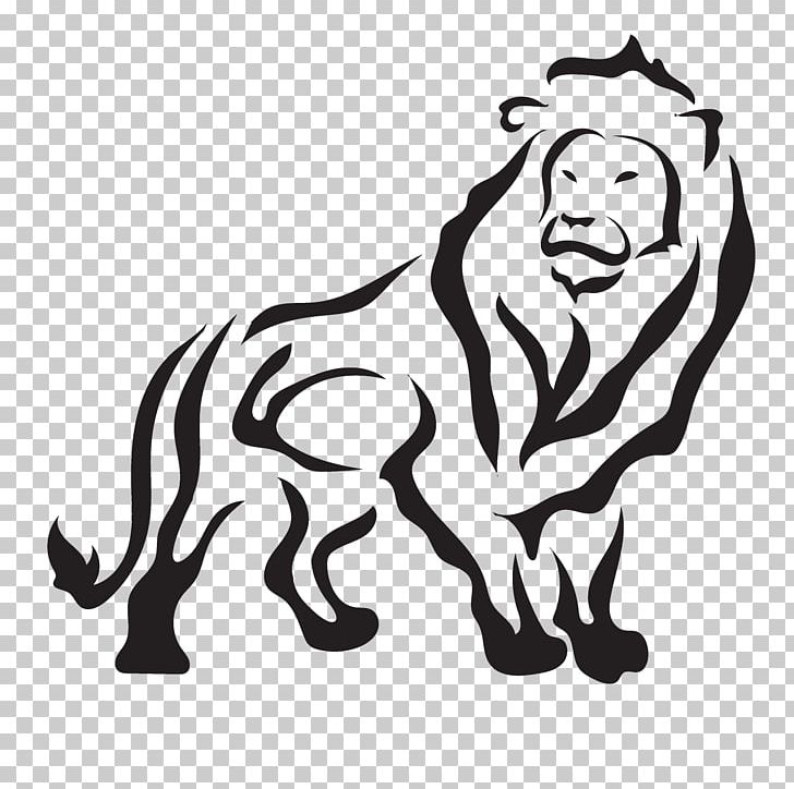 Lion Tiger Horse Cat Mammal PNG, Clipart, Animals, Art, Big Cats, Black, Black And White Free PNG Download