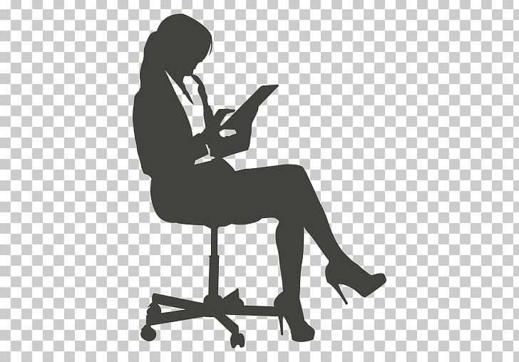 Silhouette Office Lady PNG, Clipart, Angle, Animals, Arm, Black, Black And White Free PNG Download
