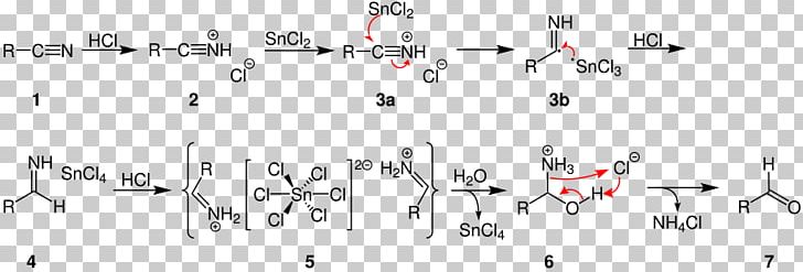 Stephen Aldehyde Synthesis Chemical Reaction Organic Chemistry PNG, Clipart, Acid, Aldehyde, Angle, Black And White, Chemical Reaction Free PNG Download