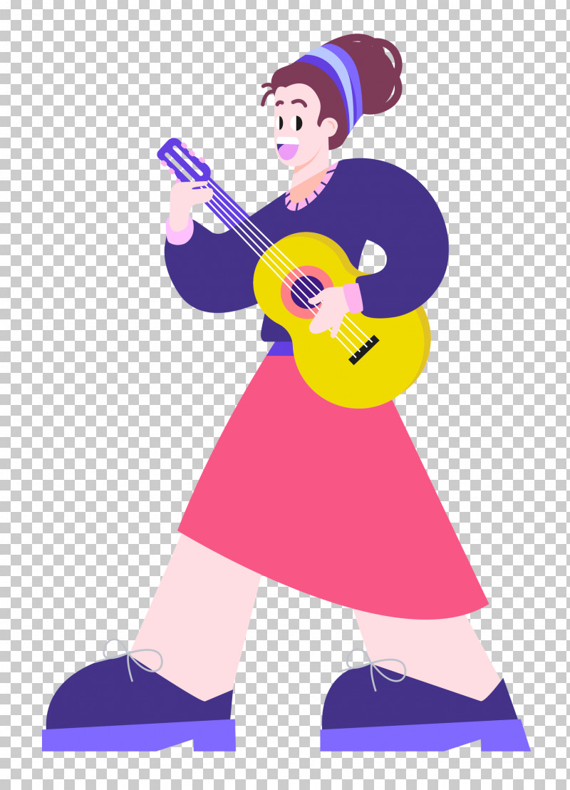 Playing The Guitar Music Guitar PNG, Clipart, Cartoon, Character, Costume, Guitar, Happiness Free PNG Download