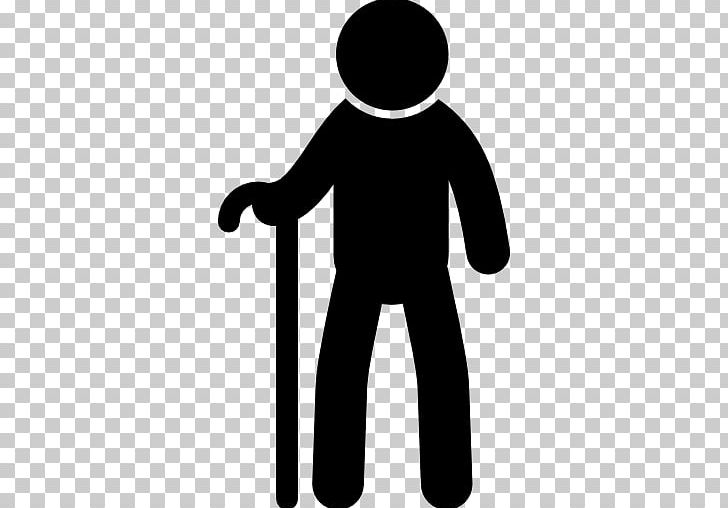 Old Age Walking Stick Silhouette Man PNG, Clipart, Animals, Assistive Cane, Black And White, Cane, Computer Icons Free PNG Download