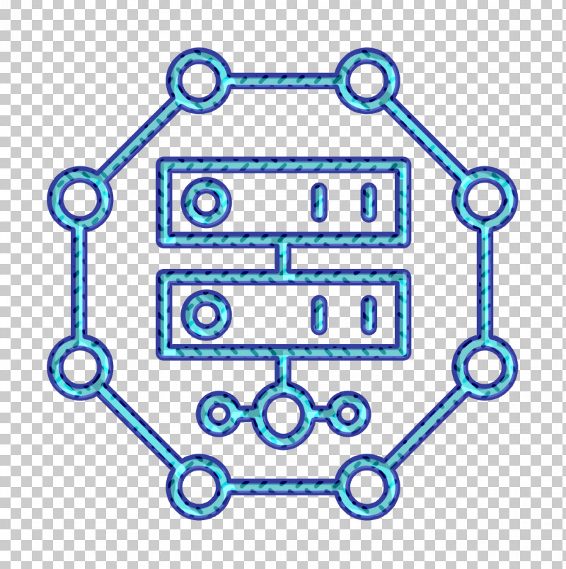 Server Icon Cyber Icon Network Icon PNG, Clipart, Blue, Circle, Cyber Icon, Electric Blue, Line Free PNG Download