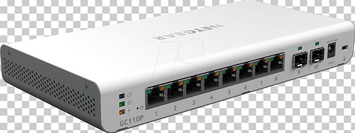Gigabit Ethernet Netgear Power Over Ethernet Network Switch Small Form-factor Pluggable Transceiver PNG, Clipart, Computer Component, Computer Network, Electronic Device, Electronics, Electronics  Free PNG Download