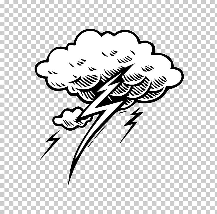 Lightning Cloud Tattoo Thunderstorm PNG, Clipart, Art, Artwork, Black, Black And White, Bolt Free PNG Download
