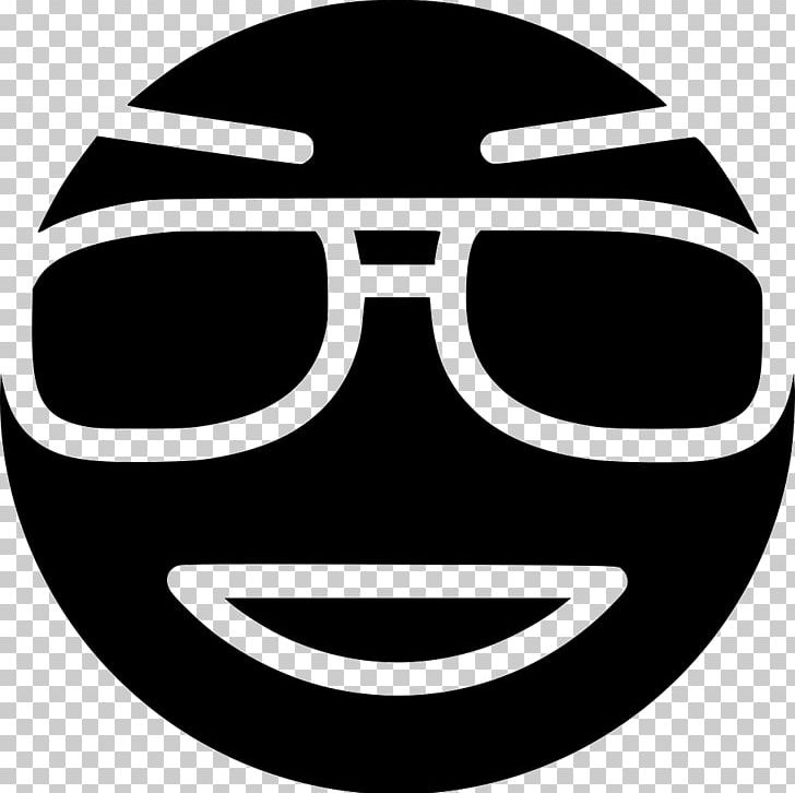 Smiley Emoticon Computer Icons Facial Expression PNG, Clipart, Black And White, Circle, Computer Icons, Cool, Cool Emoji Free PNG Download