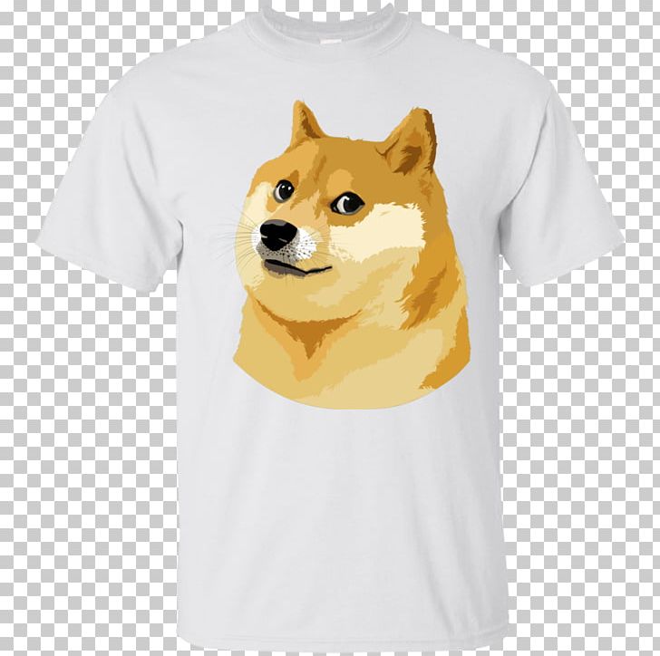 T-shirt Shiba Inu Dogecoin Sleeve PNG, Clipart, Carnivoran, Clothing, Collar, Cryptocurrency, Dog Free PNG Download