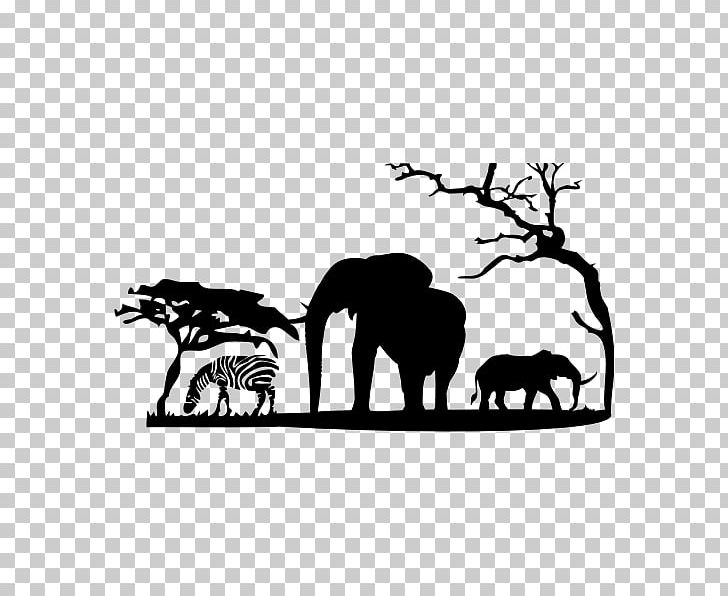 Sticker Savanna Wall Decal Africa Paper PNG, Clipart, African Elephant, African Elephant Herd, Bedroom, Branch, Carnivoran Free PNG Download