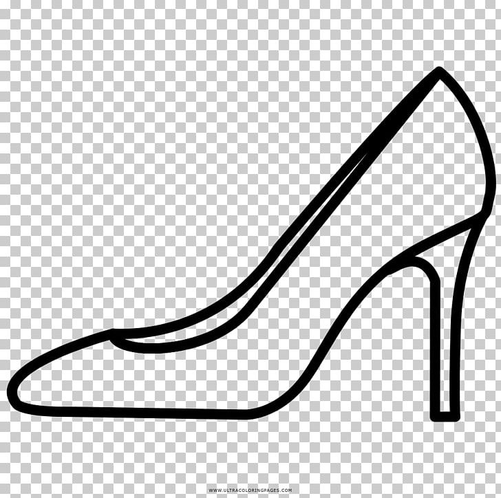 Drawing Shoe Coloring Book PNG, Clipart, Area, Basic Pump, Black, Black And White, Buckle Free PNG Download
