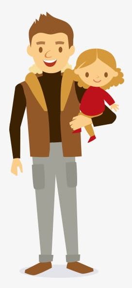 Father And Daughter PNG, Clipart, Cartoon, Cartoon Characters