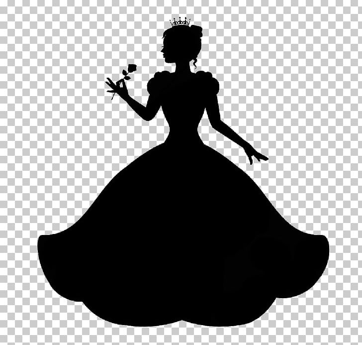 Princess Silhouette PNG, Clipart, Art, Beauty, Black, Black And White, Cartoon Free PNG Download