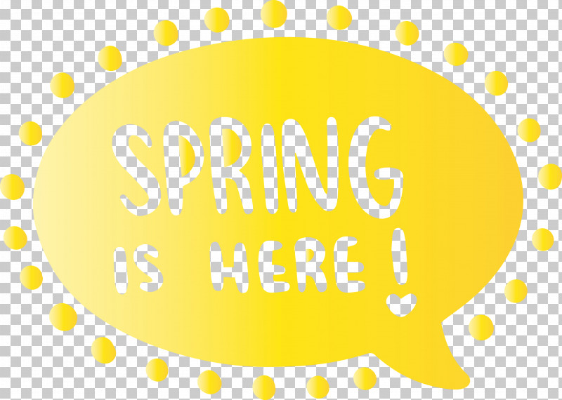 Yellow Text Font Line Circle PNG, Clipart, Circle, Hello Spring, Line, Logo, Paint Free PNG Download