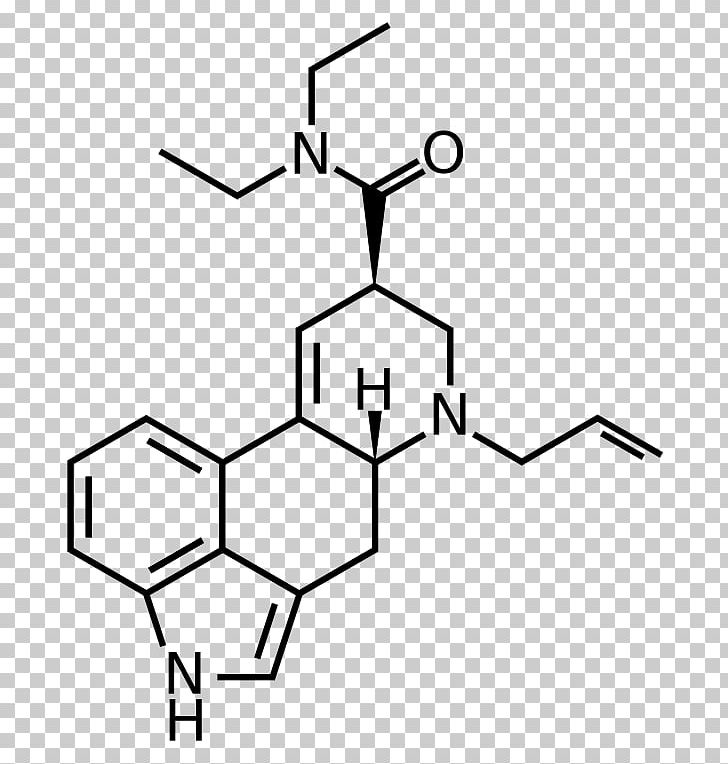 Lysergic Acid Diethylamide AL-LAD ALD-52 Structure PNG, Clipart, Alkaloid, Allad, Angle, Area, Black Free PNG Download