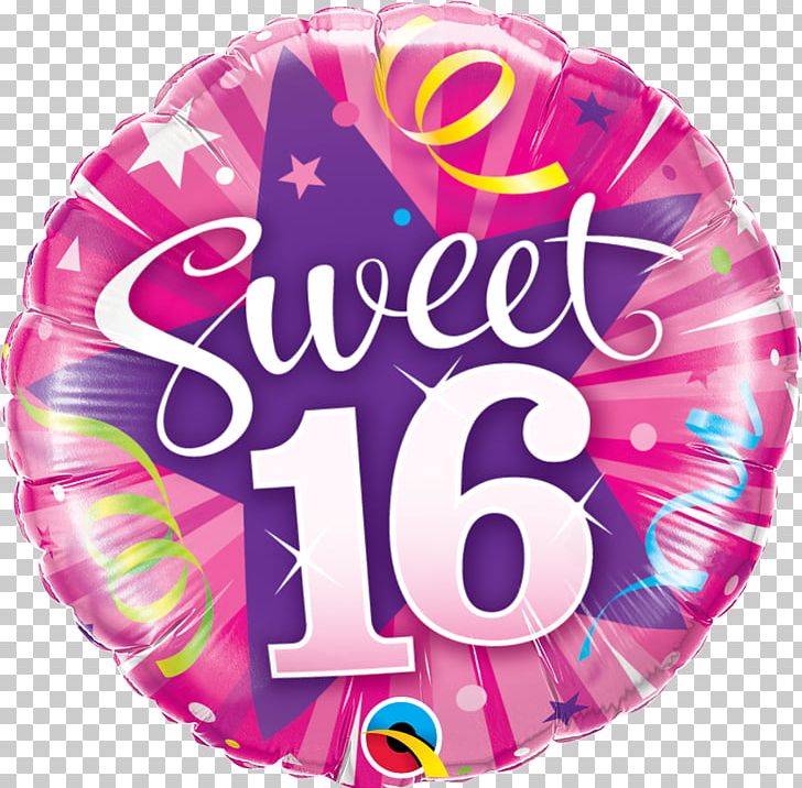 Sweet Sixteen Mylar Balloon Birthday Party PNG, Clipart, Anniversary, Balloon, Birthday, Birthday Party, Centrepiece Free PNG Download