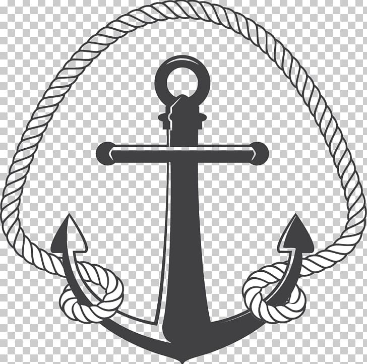 Anchor Watercraft Euclidean PNG, Clipart, Anchors, Anchor Vector, Black And White, Circle, Design Vector Free PNG Download