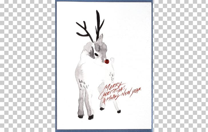Paper Reindeer Watercolor Painting Vertebrate PNG, Clipart, Animal, Animals, Antler, Calligraphy, Character Free PNG Download