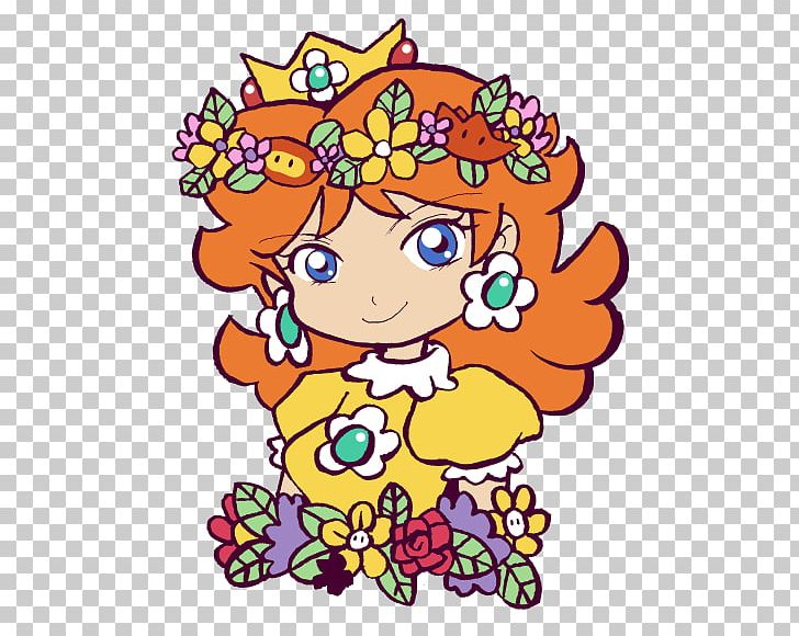 Floral Design Princess Daisy Rosalina T-shirt PNG, Clipart, Area, Art, Artwork, Cartoon, Character Free PNG Download