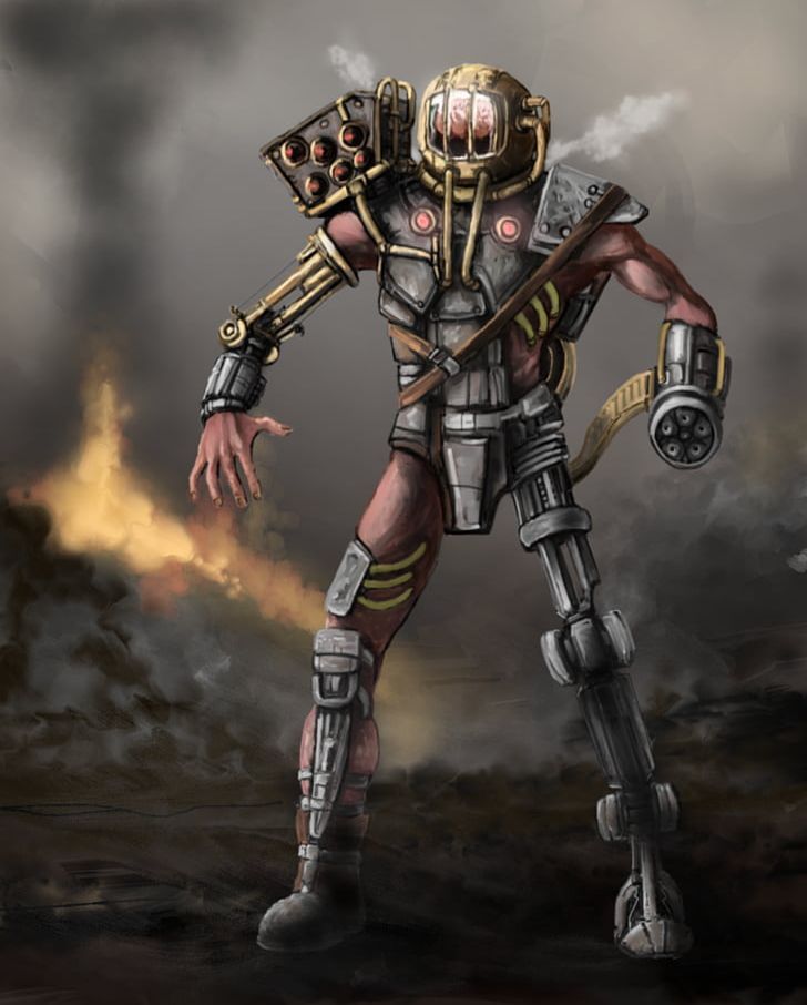 Cyborg Art Steampunk PNG, Clipart, Action Figure, Armour, Art, Artist, Concept Art Free PNG Download
