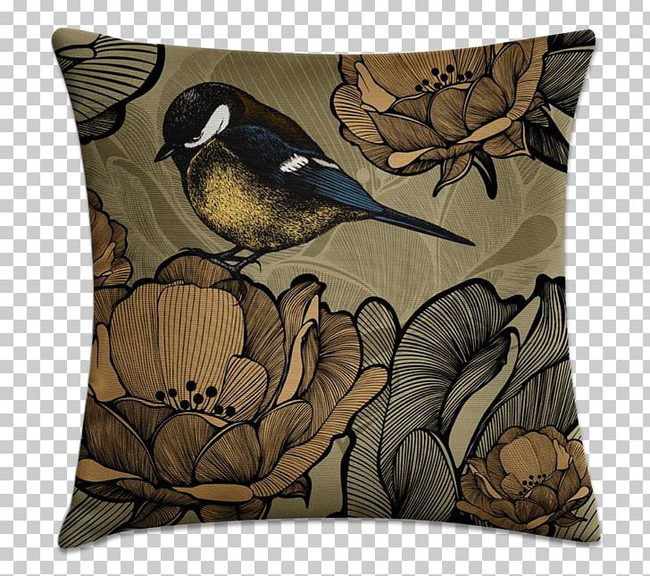 Bird Cushion Throw Pillows Flower PNG, Clipart,  Free PNG Download