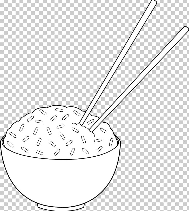 fried rice clipart black and white