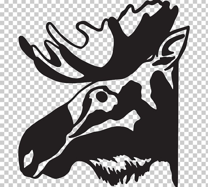 Reindeer Decal Moose Valenki Sticker PNG, Clipart, Animal, Antler, Art, Artwork, Black And White Free PNG Download