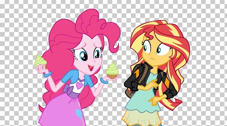 Sunset Shimmer Pinkie Pie Horse PNG, Clipart, Anime, Art, Caramel, Cartoon, Comics Free PNG Download