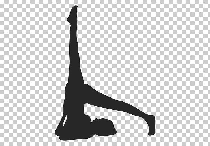 Silhouette Pilates Yoga Exercise Drawing PNG, Clipart, Animals, Arm, Balance, Black And White, Computer Icons Free PNG Download