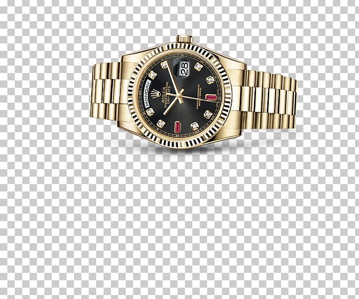 Rolex Day-Date Colored Gold Watch PNG, Clipart, Automatic Watch, Brand, Chronometer Watch, Colored Gold, Diamond Free PNG Download