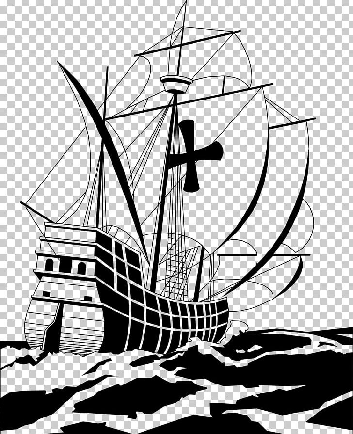 Sailing Ship Indian Captive: The Story Of Mary Jemison PNG, Clipart, Artwork, Barque, Black And White, Boat, Brigantine Free PNG Download