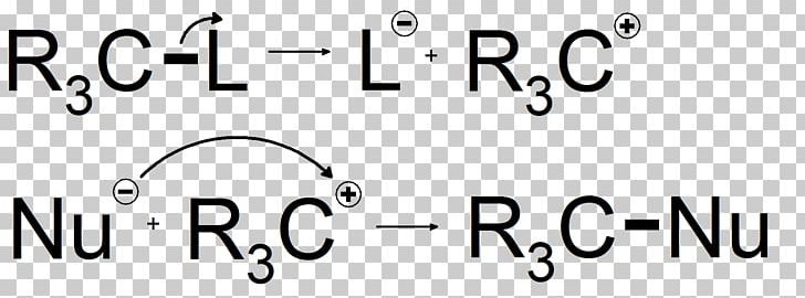 Arrow Pushing SN1 Reaction Solvolysis Substitution Reaction Chemical Reaction PNG, Clipart, Angle, Area, Arrow Pushing, Black And White, Brand Free PNG Download