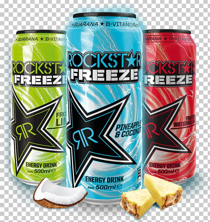 Energy Drink Aluminum Can Fizzy Drinks Tin Can Rockstar PNG, Clipart, Aluminium, Aluminum Can, Brand, Coconut, Drink Free PNG Download