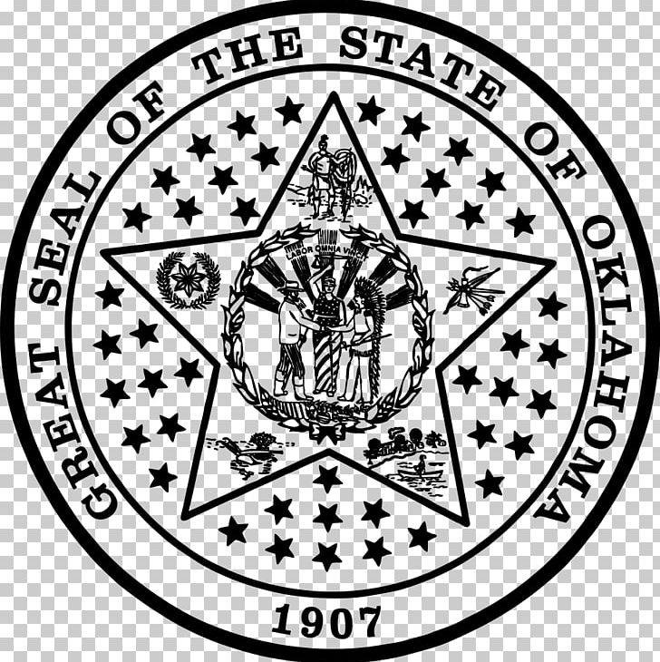 Seal Of Oklahoma Page Great Seal Of The United States PNG, Clipart, Animals, Black And White, Brand, Circle, Crest Free PNG Download