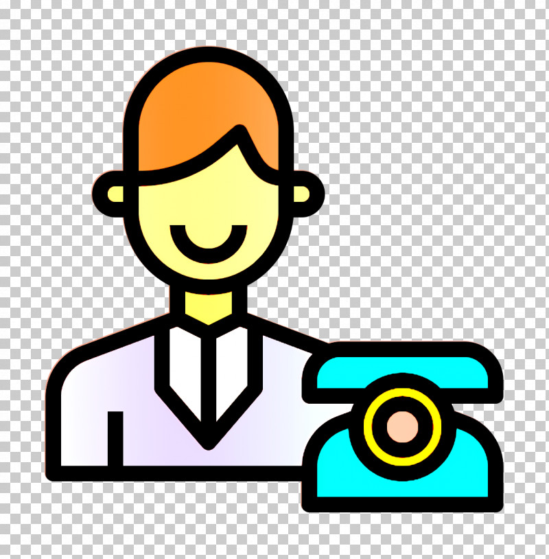 Reception Icon Receptionist Icon Contact And Message Icon PNG, Clipart, Cartoon, Contact And Message Icon, Finger, Happy, Line Free PNG Download
