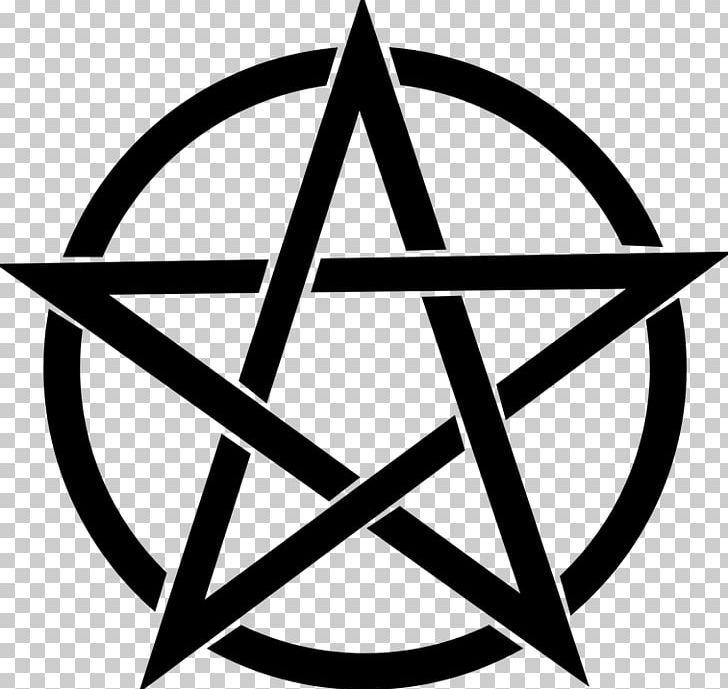 Pentacle Pentagram Wicca PNG, Clipart, Angle, Area, Black And White, Circle, Clip Art Free PNG Download