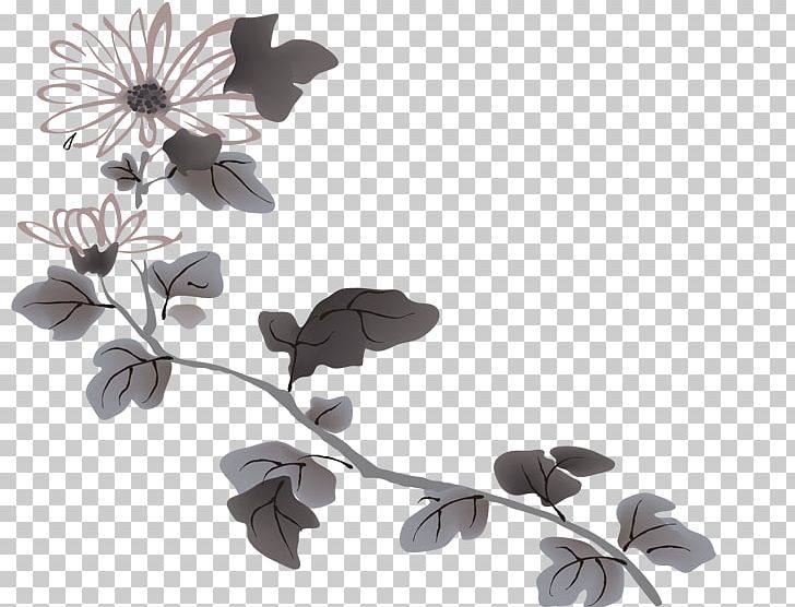 Four Gentlemen Chrysanthemum Bamboo Ink Wash Painting PNG, Clipart, Art, Branch, Chinese Border, Chinese Lantern, Chinese New Year Free PNG Download