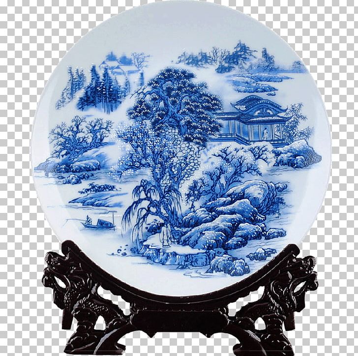 Blue And White Pottery Jingdezhen Plate Ceramic PNG, Clipart, Antique, Blue And White Porcelain, Blue And White Pottery, Ceramic, Ceramic Art Free PNG Download