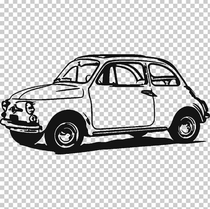 Fiat 500 Car Fiat Automobiles Fiat 600 PNG, Clipart, Automotive Design, Automotive Exterior, Black And White, Brand, Car Free PNG Download
