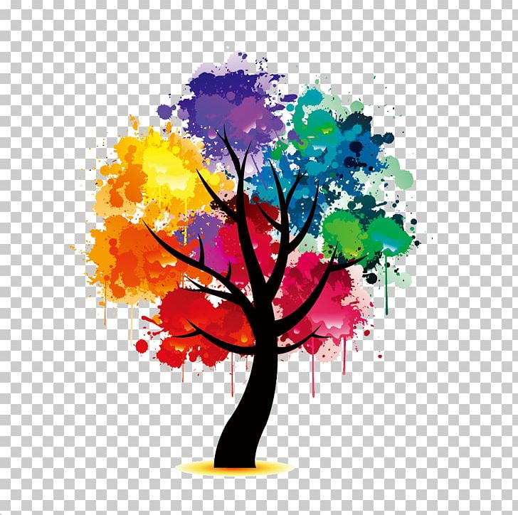 Visual Arts Tree Color Painting PNG, Clipart, Aquarene, Art, Autumn Leaf Color, Autumn Tree, Branch Free PNG Download