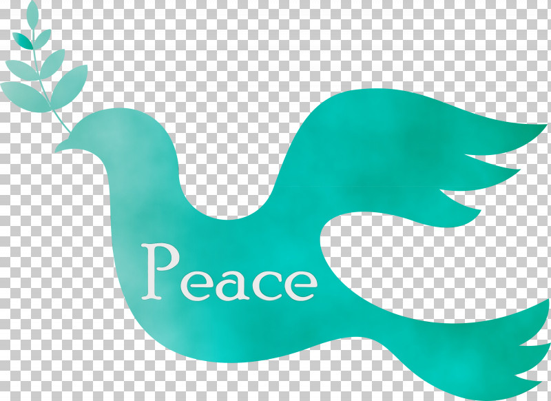 Logo Font Beak Turquoise Green PNG, Clipart, Beak, Green, International Day Of Peace, Logo, Meter Free PNG Download