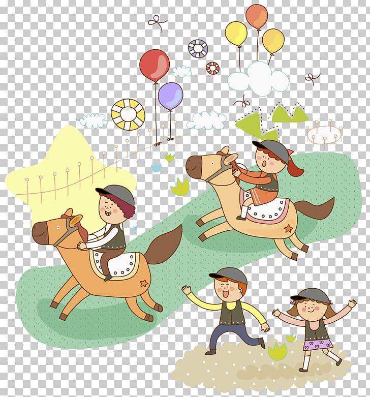 Horse&Rider Pony Equestrianism Illustration PNG, Clipart, Animals, Art, Balloon, Brown Horse, Brown Rice Free PNG Download