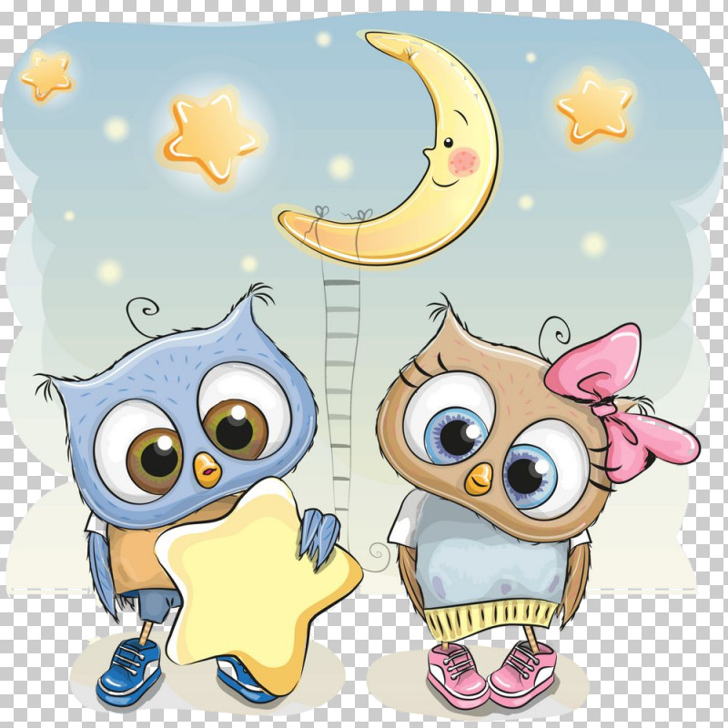 Cartoon Owl Star PNG, Clipart, Cartoon, Owl, Star Free PNG Download