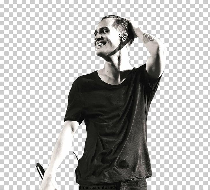 T-shirt Microphone Shoulder Sleeve Outerwear PNG, Clipart, Audio, Black And White, Clothing, Gentleman, Hayley Williams Free PNG Download