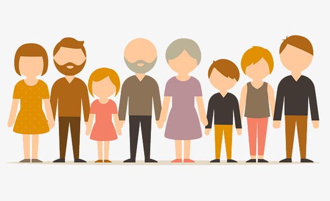 Cartoon Character Family PNG, Clipart, 8 People, Big, Big Family, Business, Businessman Free PNG Download