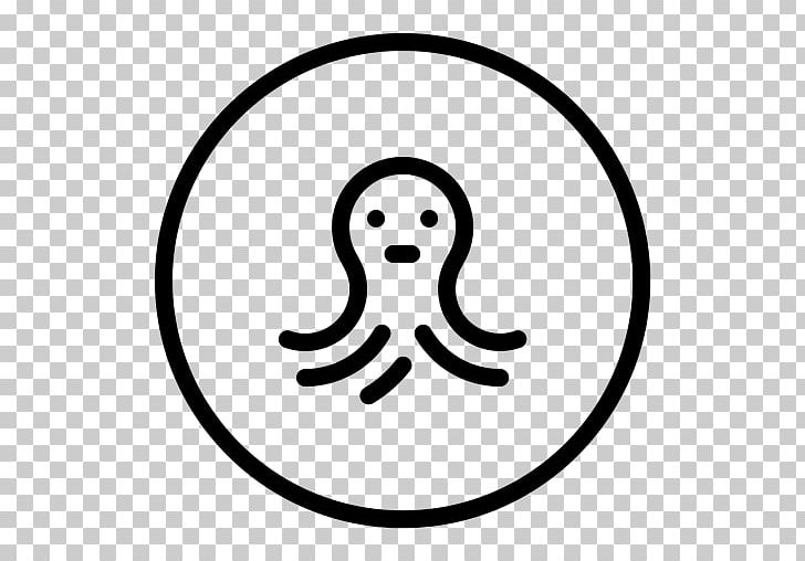 Octopus Smiley Computer Icons Emoticon PNG, Clipart, Animal, Area, Black And White, Circle, Computer Icons Free PNG Download