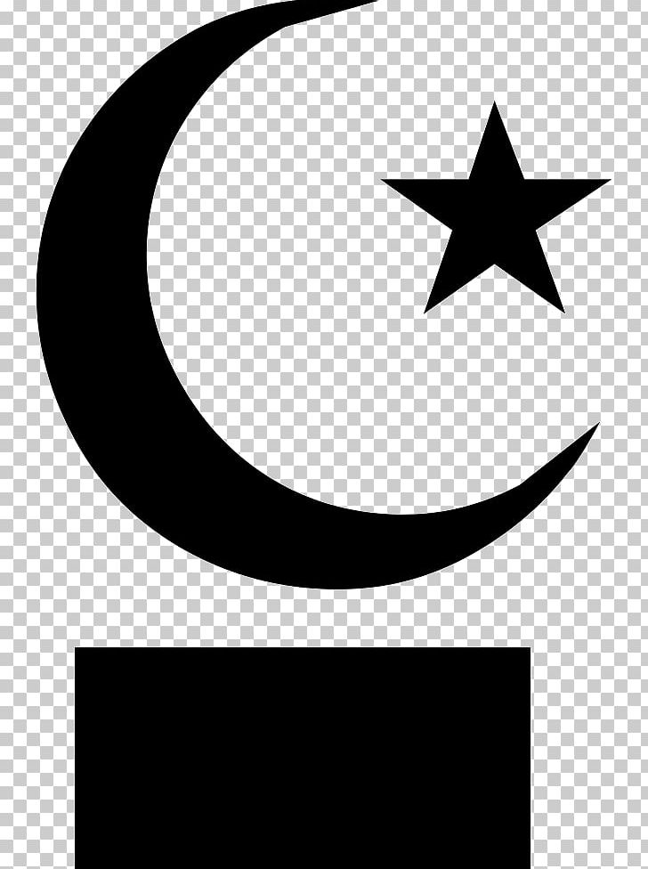 Star And Crescent Moon Symbols Of Islam PNG, Clipart, Area, Artwork, Black, Black And White, Brand Free PNG Download