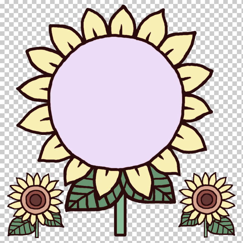 Flower Frame School Frame Kindergarten Frame PNG, Clipart, Cartoon, Common Sunflower, Drawing, Floral Design, Flower Frame Free PNG Download