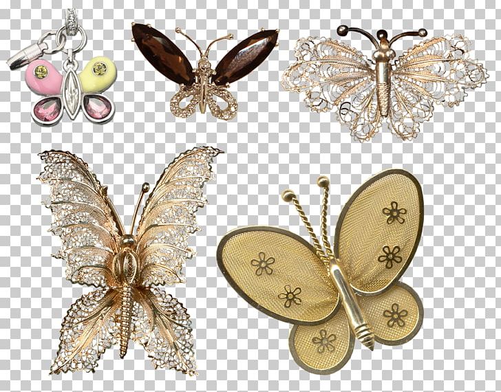 Butterfly Moth PNG, Clipart, Arthropod, Brooch, Butterflies And Moths, Butterfly, Gold Free PNG Download