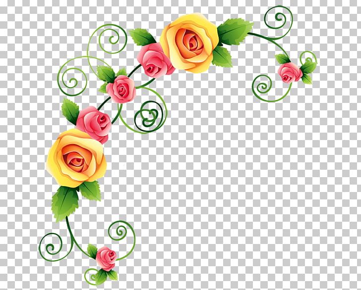 Flower Decorative Corners Garden Roses Drawing PNG, Clipart, Art, Artificial Flower, Cut Flowers, Data Compression, Decorative Corners Free PNG Download