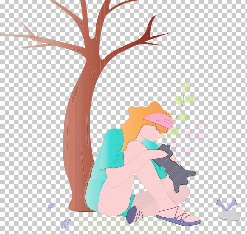 Cartoon Tree Plant Animation PNG, Clipart, Animation, Cartoon, Girl, Nature, Paint Free PNG Download