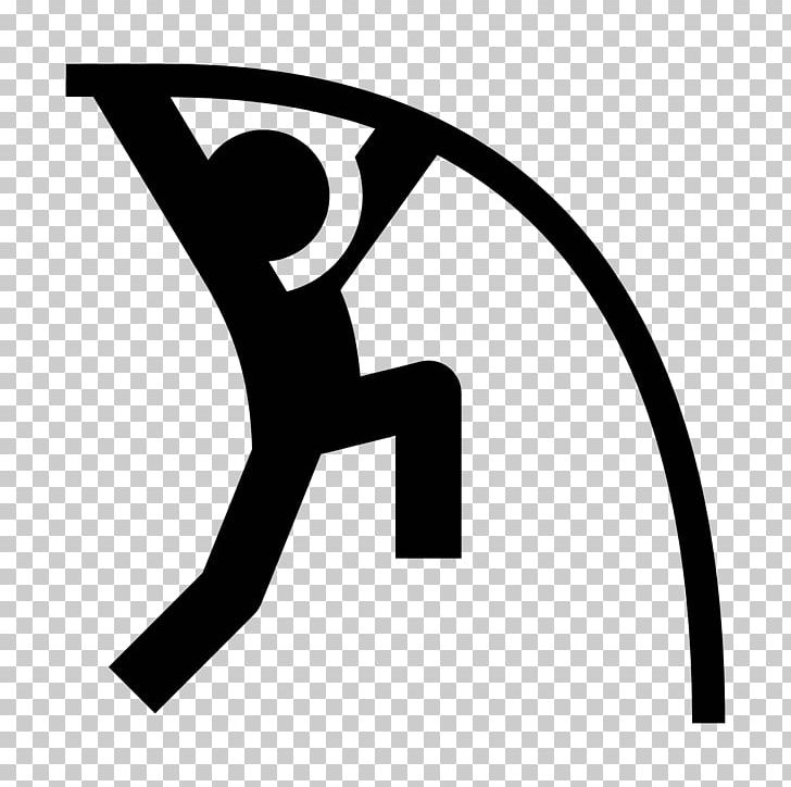 Pole Vault Computer Icons Jumping Symbol PNG, Clipart, Angle, Area, Athletics, Black, Black And White Free PNG Download