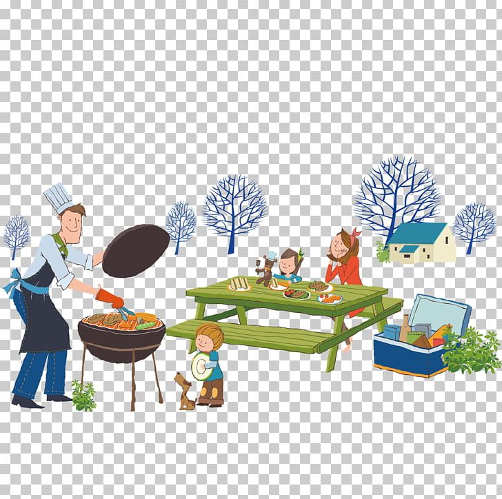 Barbecue Grill Picnic Illustration PNG, Clipart, Adobe Illustrator, Cartoon, Child, Dining, Family Free PNG Download